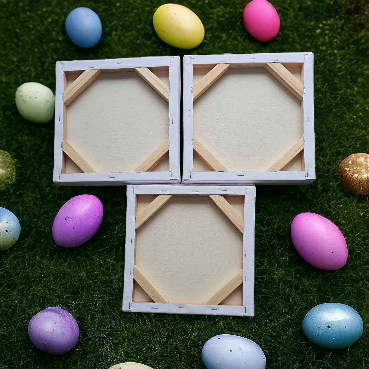 Set 3 Cuadros Decorativos Moderno Prisma Estelar 35x35cm - CUADROS | Bylmo