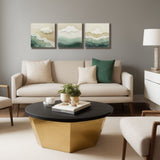 Set 3 Cuadros Decorativos Moderno Océano 35x35cm - CUADROS | Bylmo