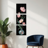 Set 3 Cuadros Decorativos Moderno Floral 35x35cm - CUADROS | Bylmo