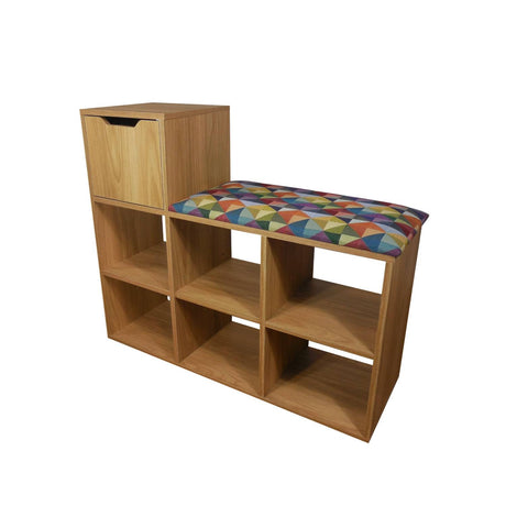 Zapatero Colors 90x75cm de Dos Niveles para Seis Pares con Asiento Integrado - ZAPATEROS | Bylmo