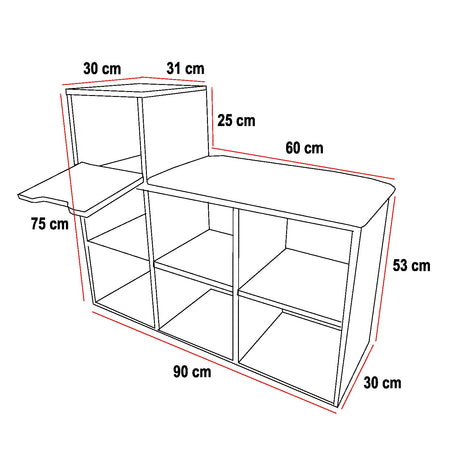 Zapatero Colors 90x75cm de Dos Niveles para Seis Pares con Asiento Integrado - ZAPATEROS | Bylmo