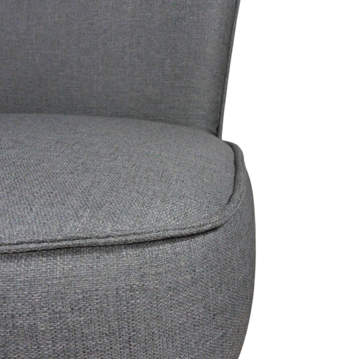 Poltrona Nikki Gris 63x77cm con Patas y con Tapizado Liso - SOFAS Y POLTRONAS | Bylmo