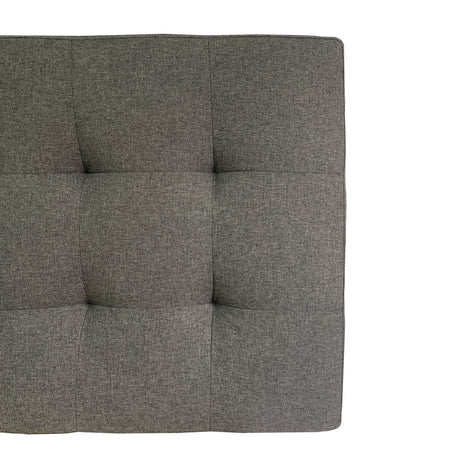Combo Cabecero Dreams Gris y Blanco 140x60cm Abullonado para Cama Doble con Dos Mesas de Noche - CABECEROS | Bylmo