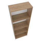 Biblioteca Home Fresno 62.8x180.6cm Rectangular con Cuatro Compartimientos - BIBLIOTECAS Y ESTANTERIAS | Bylmo