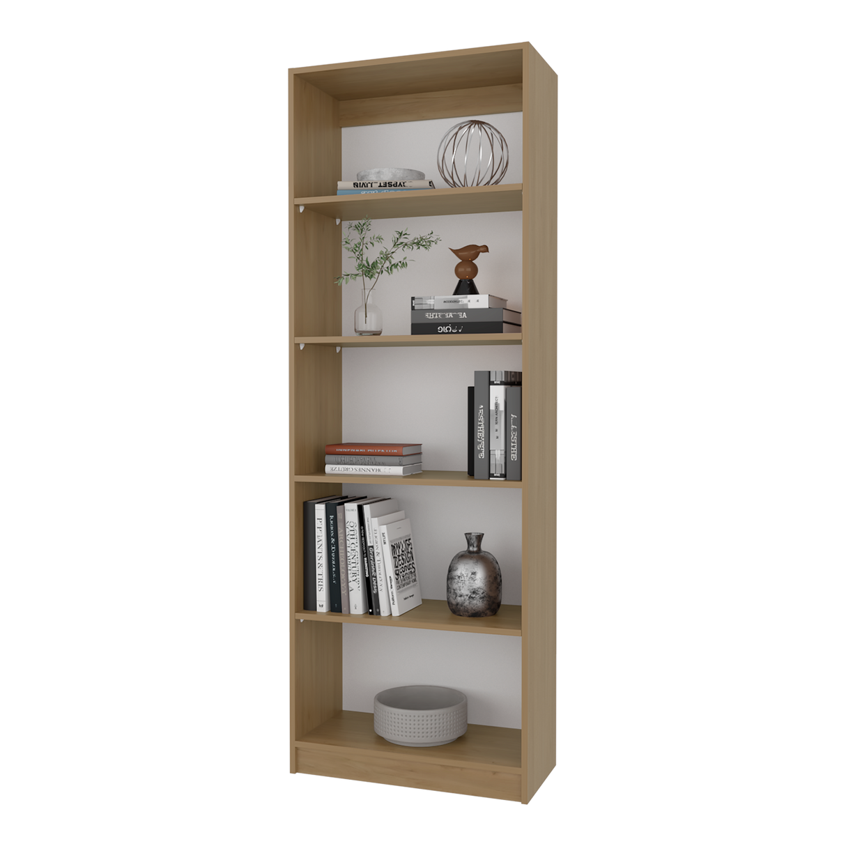 Estantería Home Fresno 62.8x180.6cm Rectangular con Cuatro Compartimientos - BIBLIOTECAS Y ESTANTERIAS | Bylmo