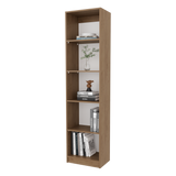 Biblioteca Home Fresno 45x180.6cm Rectangular con Cinco Compartimientos - BIBLIOTECAS Y ESTANTERIAS | Bylmo