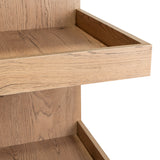 Bar Esquinero Huna Macadamia 46.9x46.9cm con Cuatro Portacopas y Seis Portabotellas - BARES | Bylmo