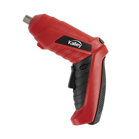 Destornillador Eléctrico Kalley Rojo y Negro 4.49x6.45cm De Bateria Recargable con Conexión USB Tipo C