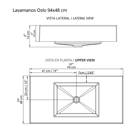 Kit Mueble con Lavamanos Individual Básico Oslo Blanco 94x86cm con Dos Puertas - MUEBLES PARA LAVAMANOS | Bylmo