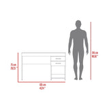 Escritorio Gamer Ibare Plomo y Rojo 120x75cm con Un Cajón - ESCRITORIOS | Bylmo