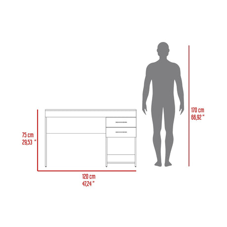 Escritorio Gamer Ibare Plomo y Rojo 120x75cm con Un Cajón - ESCRITORIOS | Bylmo