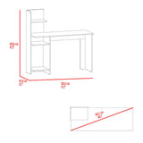 Escritorio Gamer Vilna Wengue y Azul 120x120.6cm sin Cajones - ESCRITORIOS | Bylmo
