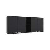 Gabinete de Cocina Portofino Wengue 150x60cm Con Cuatro Cajones cn Espacio para Extractor y con Locero - MUEBLES SUPERIORES DE COCINA | Bylmo