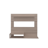 Panel de TV Beijing Bardolino y Blanco 140x120cm Para TV Hasta 55 Pulgadas con Cinco Compartimientos - MUEBLES DE TV | Bylmo