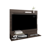 Panel de TV Beijing Milan y Wengue 140x120cm Para TV Hasta 55 Pulgadas con Cinco Compartimientos - MUEBLES DE TV | Bylmo