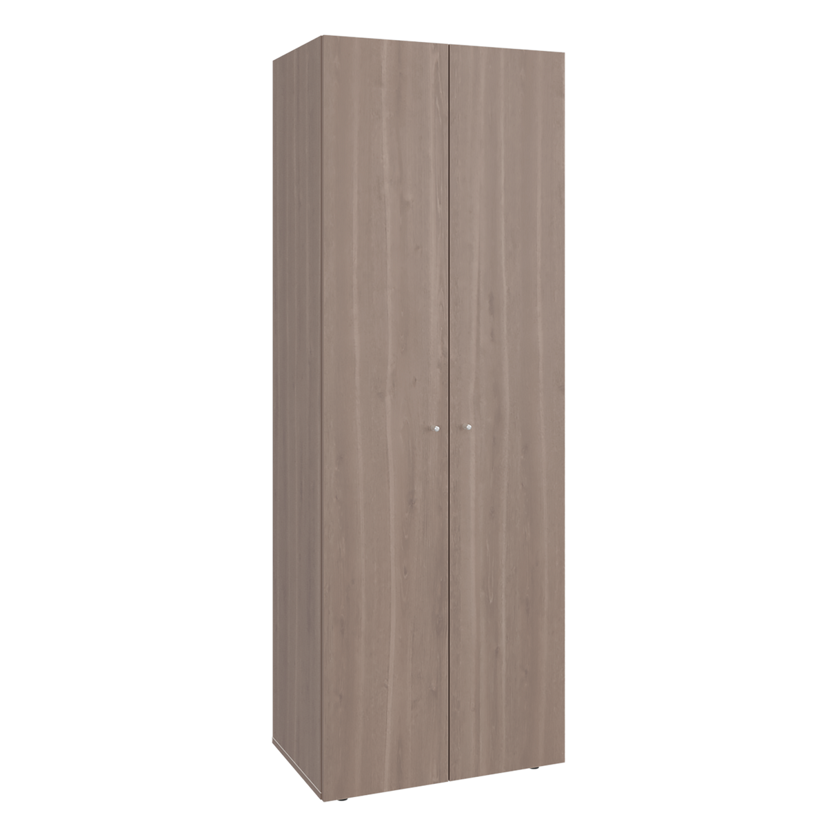 Closet Tuhogar Bardolino y Blanco 60x170cm con Cuatro Compartimientos y con Dos Puertas - CLOSETS | Bylmo