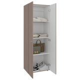Closet Tuhogar Bardolino y Blanco 60x170cm con Cuatro Compartimientos y con Dos Puertas - CLOSETS | Bylmo