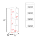 Closet Tuhogar Fresno y Blanco 60x170cm con Cuatro Compartimientos y con Tres Puertas - CLOSETS | Bylmo