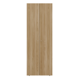 Closet Tuhogar Fresno y Blanco 60x170cm con Cuatro Compartimientos y con Dos Puertas - CLOSETS | Bylmo