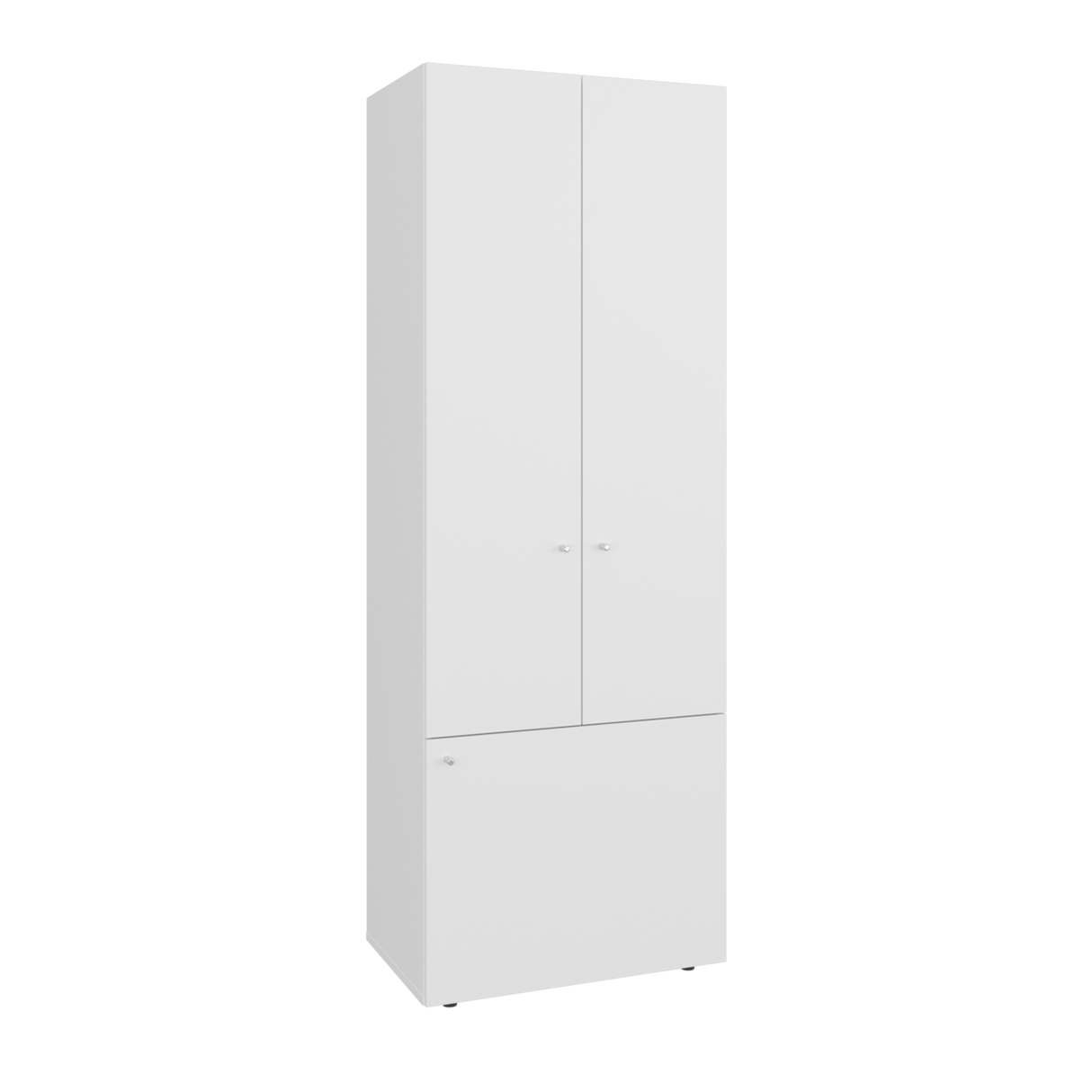 Closet Tuhogar Blanco 60x170cm con Cuatro Compartimientos y con Tres Puertas - CLOSETS | Bylmo