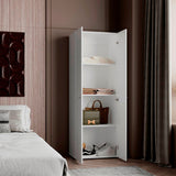 Closet Tuhogar Blanco 60x170cm con Cuatro Compartimientos y con Dos Puertas - CLOSETS | Bylmo