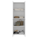 Closet Tuhogar Blanco 60x170cm con Cuatro Compartimientos y con Dos Puertas - CLOSETS | Bylmo