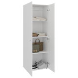 Closet Tuhogar Blanco 60x170cm con Cuatro Compartimientos y con Dos Puertas - CLOSETS | Bylmo