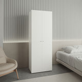 Closet Tuhogar Blanco 60x170cm con Tres Compartimientos y con Dos Puertas - CLOSETS | Bylmo