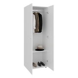 Closet Tuhogar Blanco 60x170cm con Tres Compartimientos y con Dos Puertas - CLOSETS | Bylmo