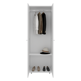 Closet Tuhogar Blanco 60x170cm con Tres Compartimientos y con Dos Puertas - CLOSETS | Bylmo