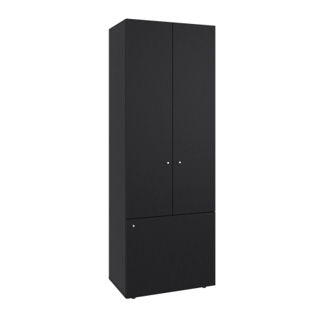 Closet Tuhogar Wengue 60x170cm con Cuatro Compartimientos y con Tres Puertas - CLOSETS | Bylmo