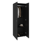 Closet Tuhogar Wengue 60x170cm con Tres Compartimientos y con Dos Puertas - CLOSETS | Bylmo