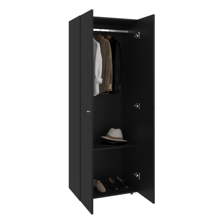 Closet Tuhogar Wengue 60x170cm con Tres Compartimientos y con Dos Puertas - CLOSETS | Bylmo