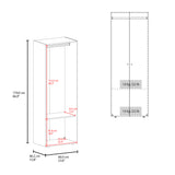 Closet Tuhogar Wengue 60x170cm con Tres Compartimientos y con Dos Puertas - CLOSETS | Bylmo