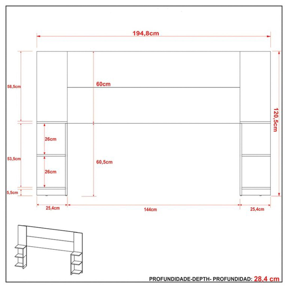 Cabecero Phoenix Almendra 194.8x120.5cm para Cama Doble 140 X 190 cm con Acabado Liso - CABECEROS | Bylmo