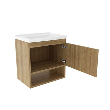 Kit Mueble con Lavamanos Linz Almendra 45x49cm Individual Flotante - MUEBLES PARA LAVAMANOS | Bylmo