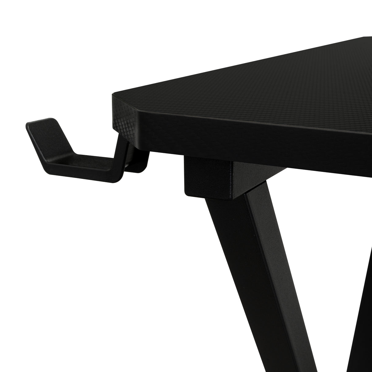 Escritorio Gamer Black Negro y Fibra de Carbono 55x110cm sin Cajones - ESCRITORIOS | Bylmo