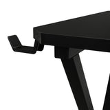 Escritorio Gamer Black Negro y Fibra de Carbono 55x110cm sin Cajones - ESCRITORIOS | Bylmo