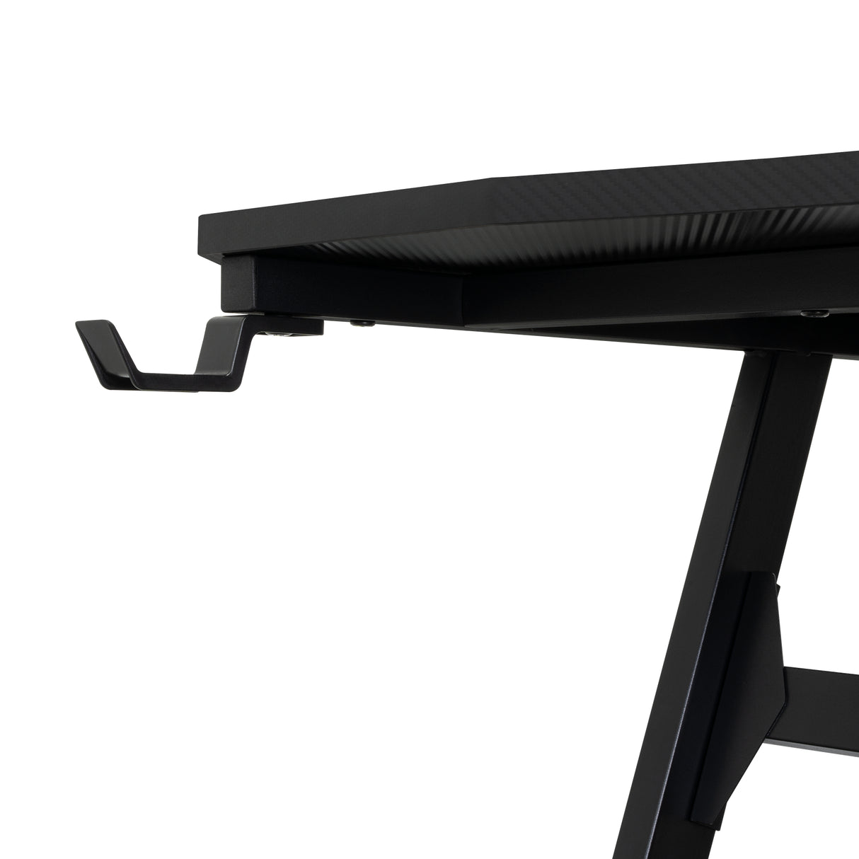 Escritorio Gamer Carbon Racer Negro y Fibra de Carbono 60x120cm sin Cajones - ESCRITORIOS | Bylmo