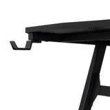 Escritorio Gamer Carbon Racer Negro y Fibra de Carbono 60x120cm sin Cajones - ESCRITORIOS | Bylmo
