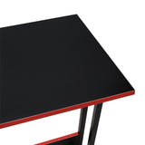 Escritorio Gamer en L Carbon Racer Negro y Rojo 130x130cm sin Cajones - ESCRITORIOS | Bylmo