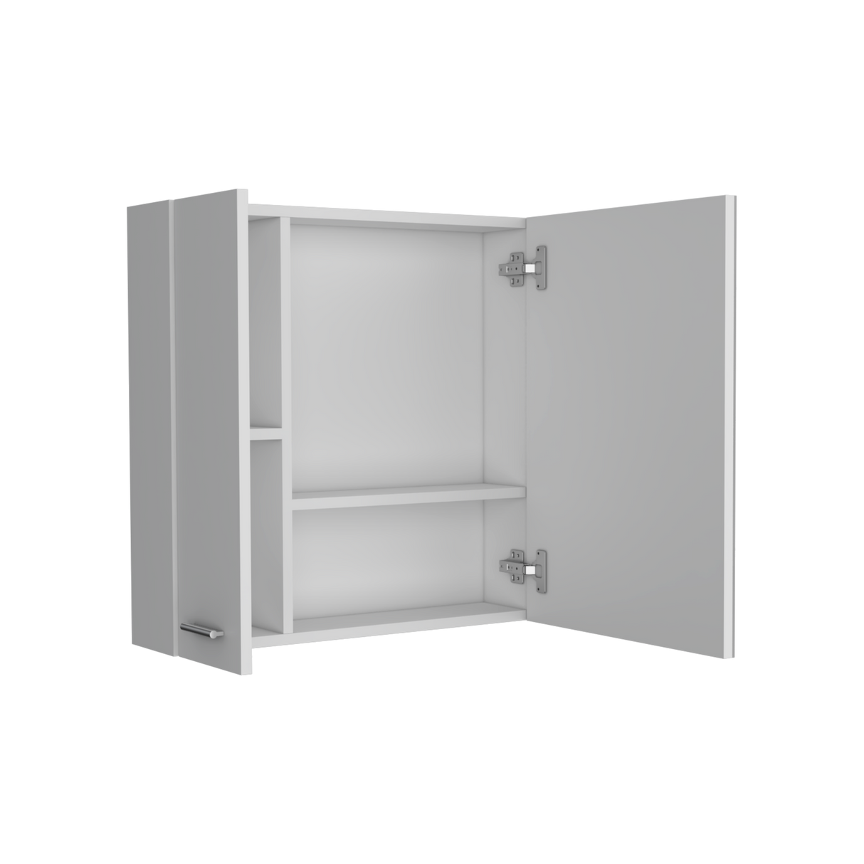 Gabinete de Baño Sines Blanco 60x60cm Con Espejo y con Dos Entrepaños - GABINETES DE BANHO | Bylmo