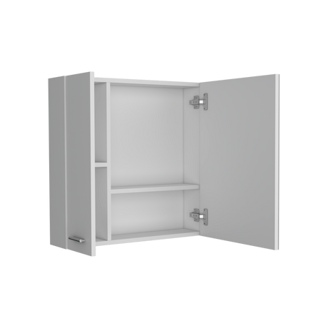 Gabinete de Baño Sines Blanco 60x60cm Con Espejo y con Dos Entrepaños - GABINETES DE BANHO | Bylmo