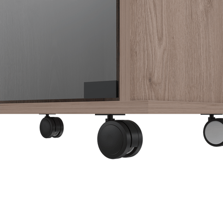 Bar Dukat Ceniza 55x89cm con Cuatro Compartimientos y con Seis Portabotellas - BARES | Bylmo