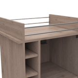 Bar Dukat Ceniza 55x89cm con Cuatro Compartimientos y con Seis Portabotellas - BARES | Bylmo