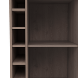 Bar Dukat Ceniza 55x89cm con Cuatro Compartimientos y con Seis Portabotellas - BARES | Bylmo