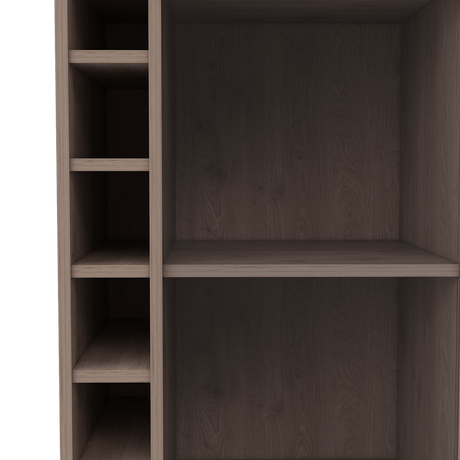 Bar Dukat Ceniza 55x89cm con Cuatro Compartimientos y con Seis Portabotellas - BARES | Bylmo