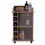 Bar Dukat Ceniza 55x89cm con Cuatro Compartimientos y con Seis Portabotellas - BARES | Bylmo