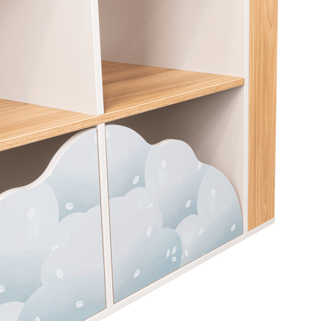 Biblioteca Boscozy Capri 141.8x72.1cm con Un Cajón y con Seis Compartimientos - BIBLIOTECAS Y ESTANTERIAS | Bylmo