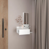 Recibidor Vienna Blanco 60.1x91.95cm con Un Cajón y con Tres Compartimientos - BIFES Y ARRIMOS | Bylmo